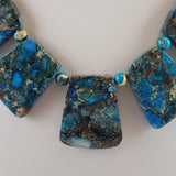 Blue Impression Jasper Color Necklace