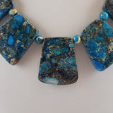 Blue Impression Jasper Color Necklace
