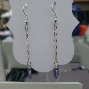 Pearl and sterling earring