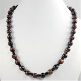 Tiger's Eye and Black Spinel Necklace